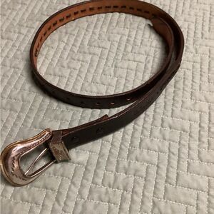 Kids C.L.H Twisted Leather Youth Small Leather Cowboy Rodeo Belt